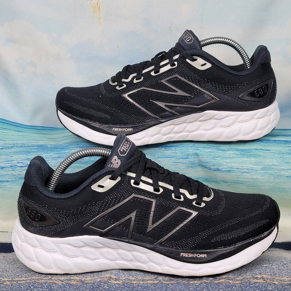 New Balance Black and White Athletic Shoes